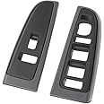 G-PLUS Window Switch Bezel Cover Compatible with Chevy Silverado/GMC Sierra 2003-2007,Fit Chevy Avalanche/Chevy Tahoe/GMC Yukon XL 2004-2006,Fit Chevy Suburban 2004-2007 89045128 89045121 Dark Gray