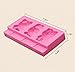 Ice Pop Molds Lollipop Ice Cream Bar Mold Popsicle Maker, Bear Cat Rabbit 3 Cavities Reusable Silicone Tray, Fun and Creative for Kids and Family