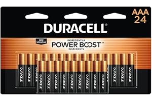 Duracell Coppertop AAA Batteries with Power Boost Ingredients, 24 Count Pack Triple A Battery with Long-Lasting Power, Alkali