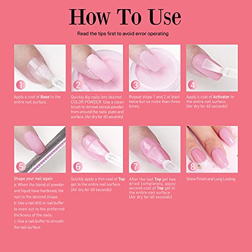 Dip Powder Nail Set, AZUREBEAUTY Classic Queen Collection Nail Dipping