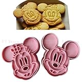 1 Set Cute Mickey Mouse Design Baking Cookie Fondant Cake SugarCraft Biscuit Chocolate Clays DIY Modelling Paste Decorating Plunger Cutter Pull Press Mold Tools Tool
