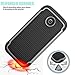Motorola Moto E Case, Moto E 1st Gen Case, Tekcoo(TM) [Tmajor Series] [Gray/Black] Shock Absorbing Hybrid Rubber Grip Plastic Impact Defender Rugged Slim Hard Case Cover Shell for Moto E 2014