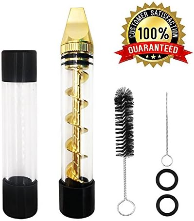 Storage Glass Tool for Herbs &amp; Spices with Drawstring Bag (Gold)