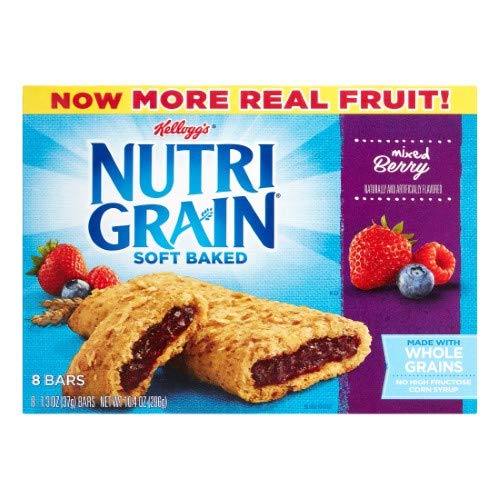 NUTRI-GRAIN SOFT BAKED BARS, MIXED BERRY (PACK OF 2)