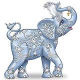 Thomas Kinkade Dazzling Delight: Collectible Elephant Figurine With Swarovski Crystal by The Hamilton Collection