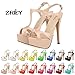 ZriEy Women's Ladies Peep Toe High Heels T-Strap Enjoyable Platform Sandals