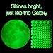 Glow in the Dark Star Decals: Pack of 530 3-D Doomed Stars Plus Moon- Create a Universe on your Ceiling, Make an Out of this World Playroom-Bedroom-Media Room, by Galactic Gear