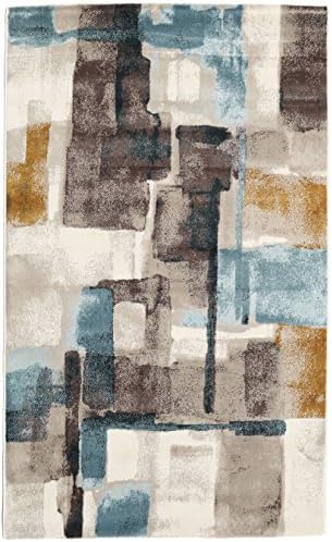 FeelGoodRugs K-pax - Brown/beige rug 3'3"x5'3" (100x160 cm) Modern Carpet