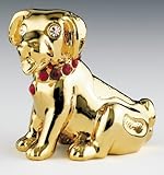 YEAR OF DOG 24K Gold Swarovski Crystal Chinese Zodiac