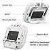 Nuovoware Digital Kitchen Timer, Digital Loud Alarm Timer with Large LCD Display and Strong Magnetic Back for Cooking Baking, Minute Second Count Up and Countdown, White