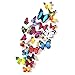 Canserin 19pcs 3D DIY Butterfly Wall Stickers, Home Room Decorations