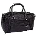 Luggage 76293 Embassy Italian Stone Design Leather 18" Tote Bag, One Size, Black