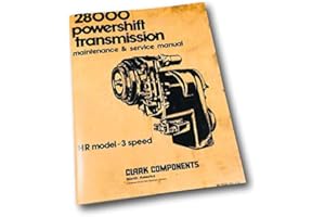 AGPUBS Clark 28000 Powershift Transmission Maintenance Service Manual Hr Model-3 Speed