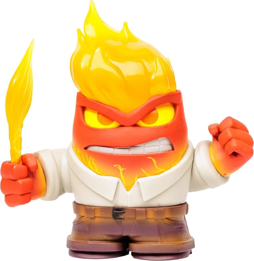 McFarlane Toys, Disney Mirrorverse 5-inch Anger Figure, Disney Pixar Inside Out Toy with Unique Collectible Card - Suitable for ages 4+