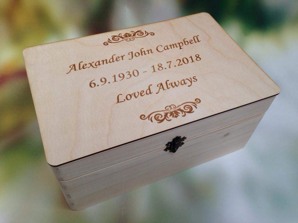 Funeral Memory Box Family Memories Case Passed Away Deceased Memorial Post Box Amazon.co.uk