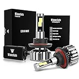 WinnerAuto LED Headlight Bulbs H13 9008 COB Clips Conversion Kit, 72W 7,200LM 6K Cool White, Slim Size, Perfect Beam, 2 Yr Warranty