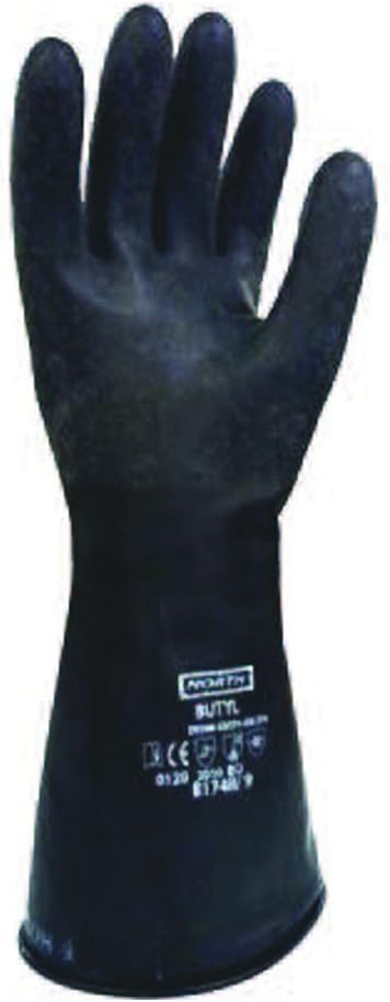 Honeywell Retail North 14" Unsupported Chemical-Resistant Butyl Gloves with Rough Grip, 17 mil, Size 9 (RWS-57015)