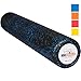 USA Foam Roller, Extra Firm!! High Density Foam Rollers for Exercise - 36 inch Black & Blue (2.8lbs/ft³ Density) with 3 Year Warranty
