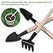 Mosuch Mini Garden Tools, Perfect 3 Piece Garden Set Stainless Steel Garden Tool Set Wood Handle Shovel Trowelthumb 4