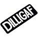 EmbTao DILLIGAF Biker Embroidered Iron On Sew On Patch