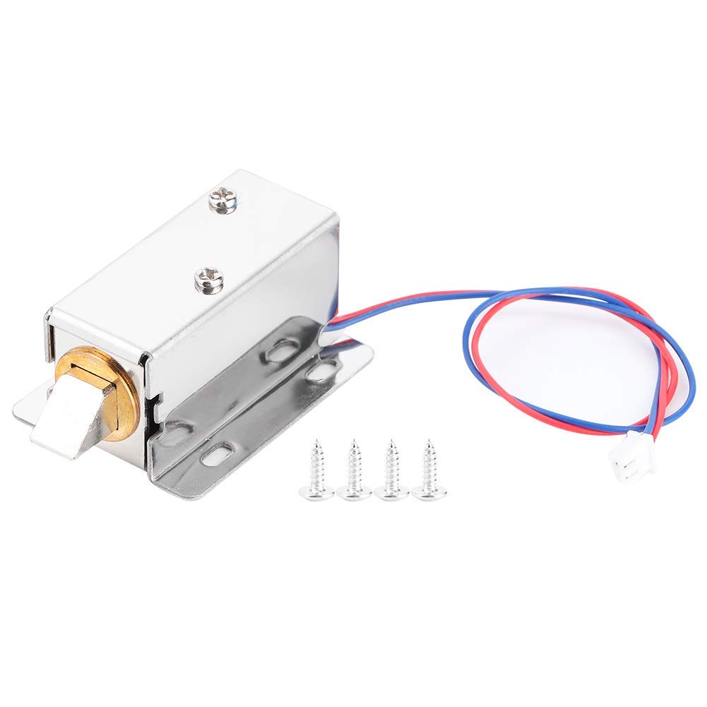 Electric Magnetic Door Lock, Miniature Electromagnetic Lock Electric Control Lock for Cabinet Drawer Box, DC 12V