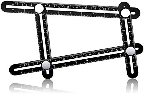 Angle Ruler Metal Aluminum Alloy Angleizer Template Tool Measures for Surfaces Forms And Angles by Vainl