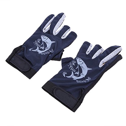 Angelhandschuhe, halbe Finger, Rutschfest, Rutschfest, für Radfahren, Angeln, 1 Paar – Bild 5