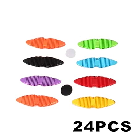 JohnJohnsen 24PCS Multicolor Magnetbaukästen Weiche Baustein-Kind-DIY Spielzeug Biegsame Initiation Spielzeug Magnetic pädago