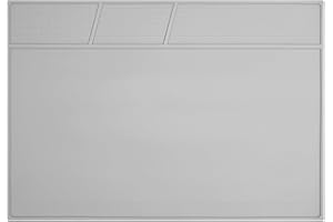 VOTCT Soldering Mat Large Grey Silicone Electronics Repair Work Mat Heat Resistant 932℉ Solder Mat for Soldering Station Laptop Watch Cellphone Computer,Size 20 * 13.5 in