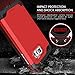 rooCASE RC-SAM-S6-ET-RD Exec Tough Hybrid Co-Mold Case for Samsung Galaxy S6 - Red