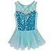 YiZYiF Toddler Kids Girl Ballet Dance Dress Leotard Chiffon Dancewear Costume Blue 6