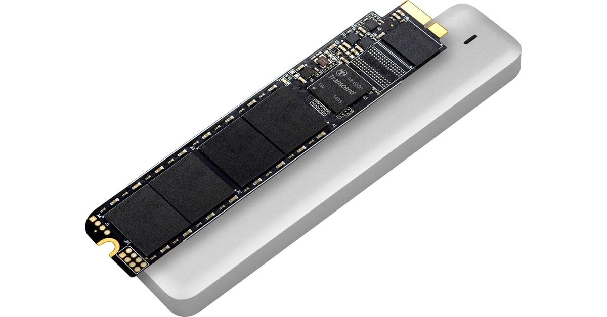 Transcend 480GB JetDrive 500 SSD (with enclosure) for MacBook Air 11" (Late 2010 - Mid 2011) and MacBook Air 13" (Late 2010 - Mid 2011) Up to 570/460 MB/s TS480GJDM500