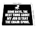 Smooffly Funny Quotes Mouse Pad, Some Days, The Best Thing About My Job is That The Chair Spins Non-Slip Rubber Mousepad Gaming Mouse Pad