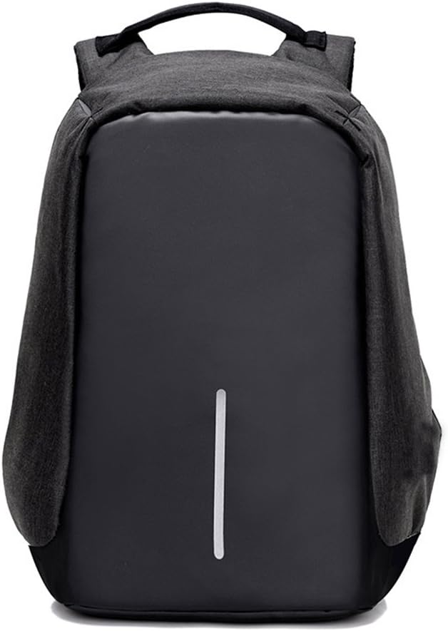 Smart Laptop backpack Anti-theft travel business backpack with USB charger port and lock fits laptop and notebook (Black)
