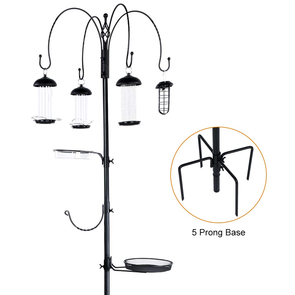 Bird Feeding Station Wild Bird Feeder Kit With 4 Bird Feeder Water