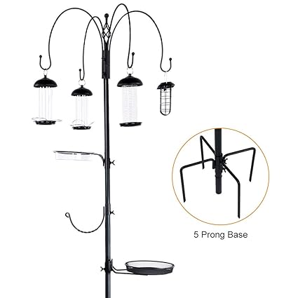 Bird Feeding Station Wild Bird Feeder Kit With 4 Bird Feeder Water
