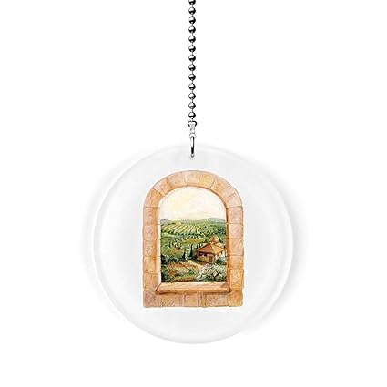 Tuscan View Fan Light Pull Ceiling Fan Pull Chain Ornaments