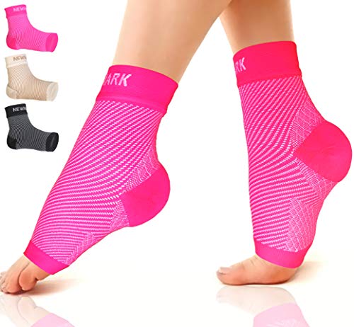 NEWMARK Plantar Fasciitis Socks with Arch Support for Men & Women - Best Ankle Compression Socks Foot Sleeve for Aching Feet & Heel Pain Relief - Better Than Night Splint Brace, Orthotics