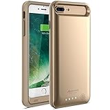 Alpatronix iPhone 8 Plus/7 Plus Battery Case, 4200mAh Slim Portable Protective Extended Charger Cover Compatible with iPhone 8 Plus & iPhone 7 Plus (5.5 inch) BX170plus - (Gold)