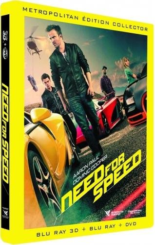Need for Speed - Combo Blu-ray3D + Blu-ray+ DVD - Édition boîtier SteelBook