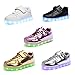 CIOR Kids Boy and Girl's 11 Color Led PU Sneakers Light Up Flashing Skateboard Shoes (Toddler/Little Kid/Big Kid)