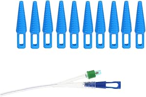 MEDCORE 10 Sets Catheter Plugs - Catheter Plug Adapter - Urethral Catheter Supplies - Blue