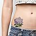 Tattify Colorful Flower Temporary Tattoo - Hydrangea Danger (Set of 2)