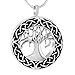 Celtic Tree of Life Urn Necklace - Cremation Jewelry Memorial Keepsake Pendant - Funnel Kit Included