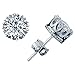 Stud Earrings New Fashion 925 Sterling Silver Crown Shaped Austrian Crystal Stud Earrings for Both Men and Women Gift