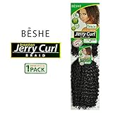 BESHE Synthetic Kanekalon Hair Crochet Braids Brazilian Jerry Curl Braid 9