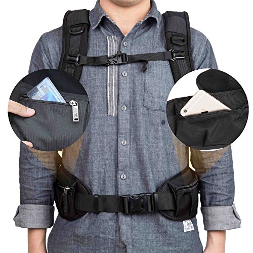 Large Professional Camera Laptop Backpack SLR DSLR Camera Bag for Hiking Traveling with 15"Laptop Ipad Lens Tripod for Canon Nikon Sony Olympus Camera Men and Women(Black)