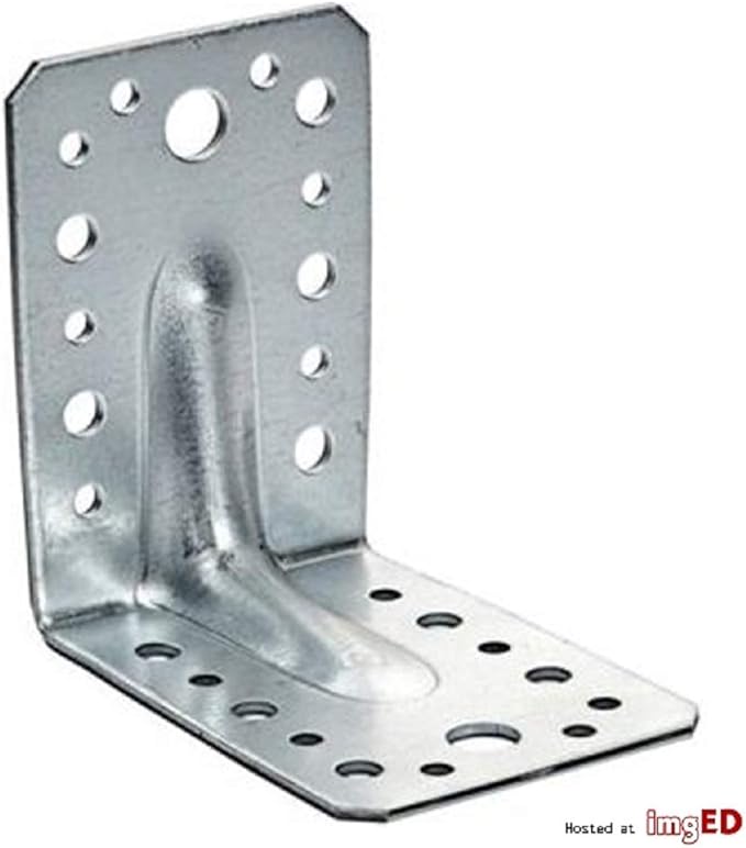 KP1 Heavy Duty Corner Angle Brace Bracket Right L Strong Reinforced