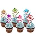 36 pieces Shark Cupcake Toppers Shark Theme Party Supplies- Shark Family Baby Shower Baby Party Decoration
