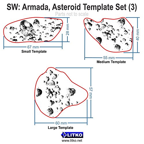 SW: Armada, Asteroid Field Template Set (3)